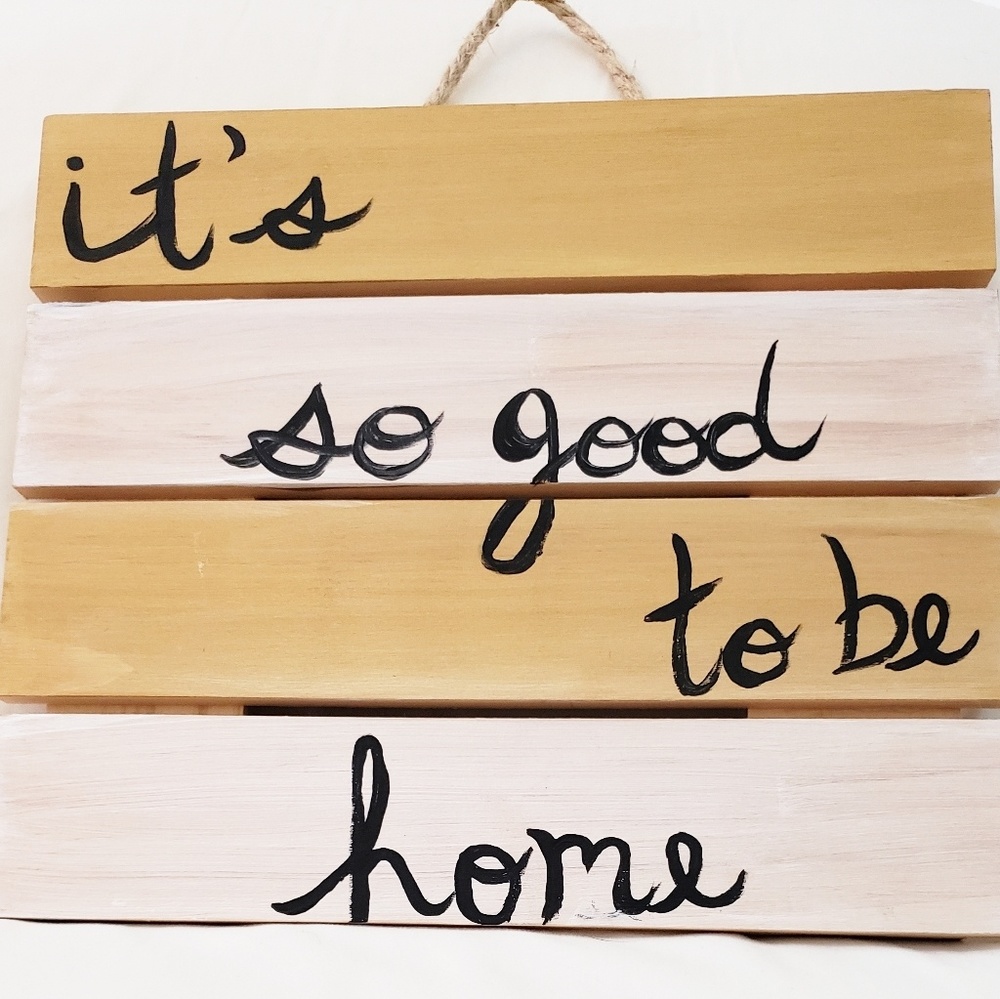 Small Wooden Hanging Door Sign